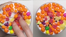 Slime lover gets all SQUISHY & PUSHY with 'Hawaiian Tangerine Pizza' slime