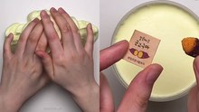 Demonstrating Relaxing Slime Techniques with 'Hot & Sweet Potato Slime'
