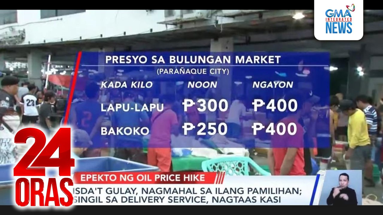 Isda’t gulay, nagmahal sa ilang pamilihan; singil sa delivery service, nagtaas kasi | 24 Oras