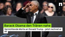 Barack Obama den Tränen nahe: Vernichtende Worte an Donald Trump - jetzt rechnet er ab