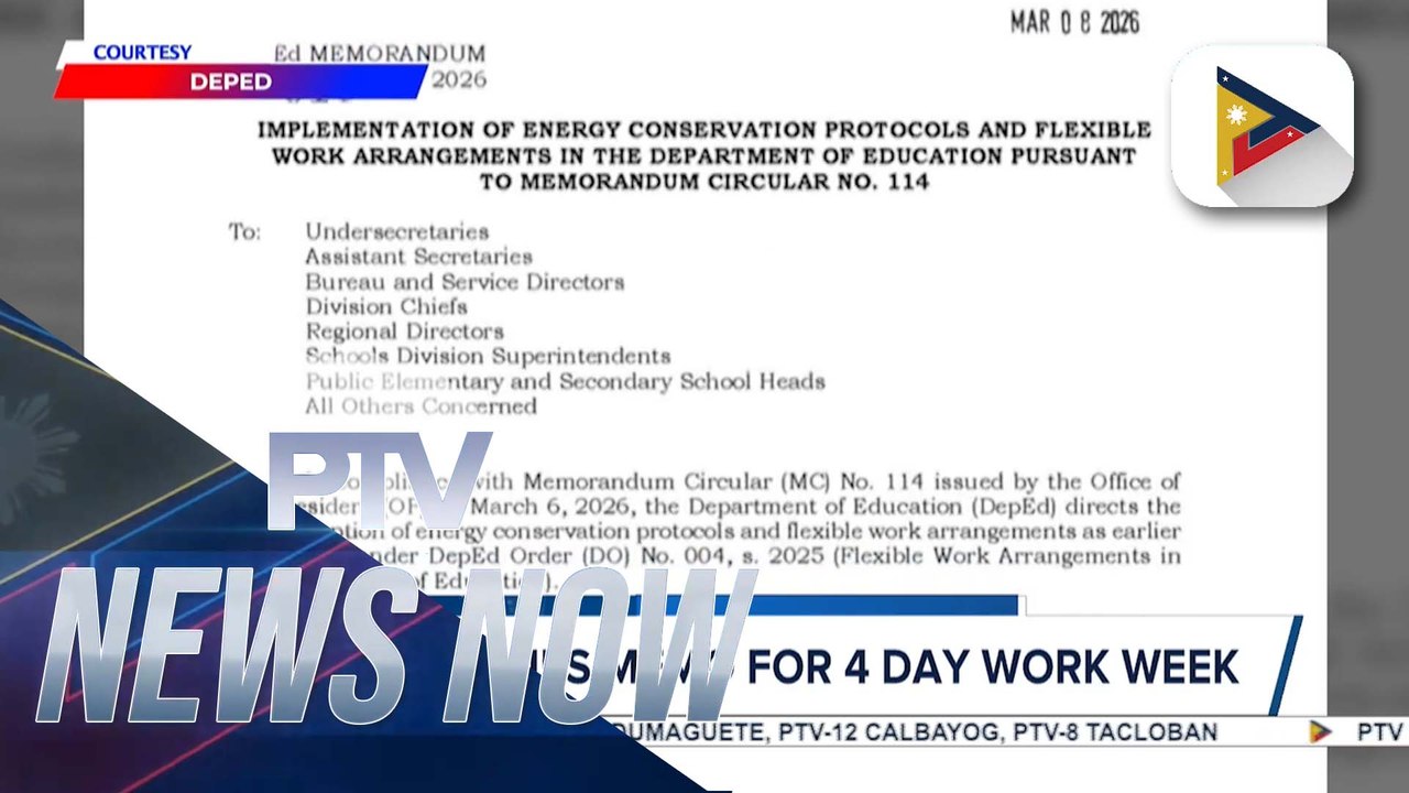 DepEd issues memo for 4-day work week