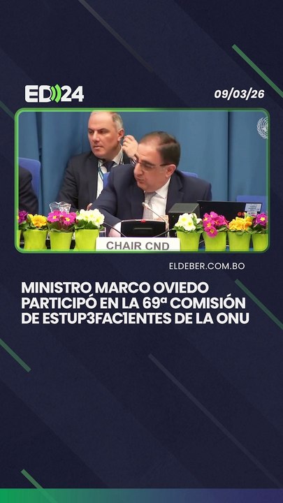 Ministro Marco Oviedo participó en la 69ª Comisión de Estup3fac1entes de la ONU