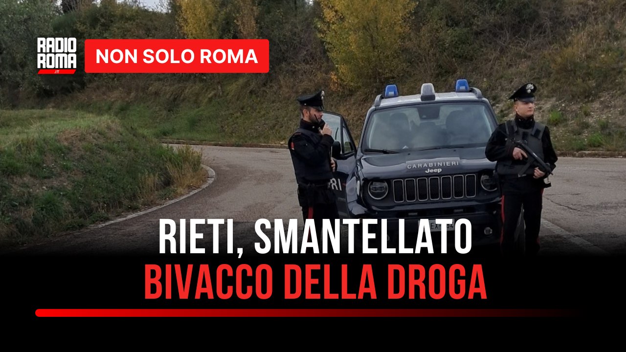 Rieti, smantellato bivacco della droga in un'area boschiva: un arresto