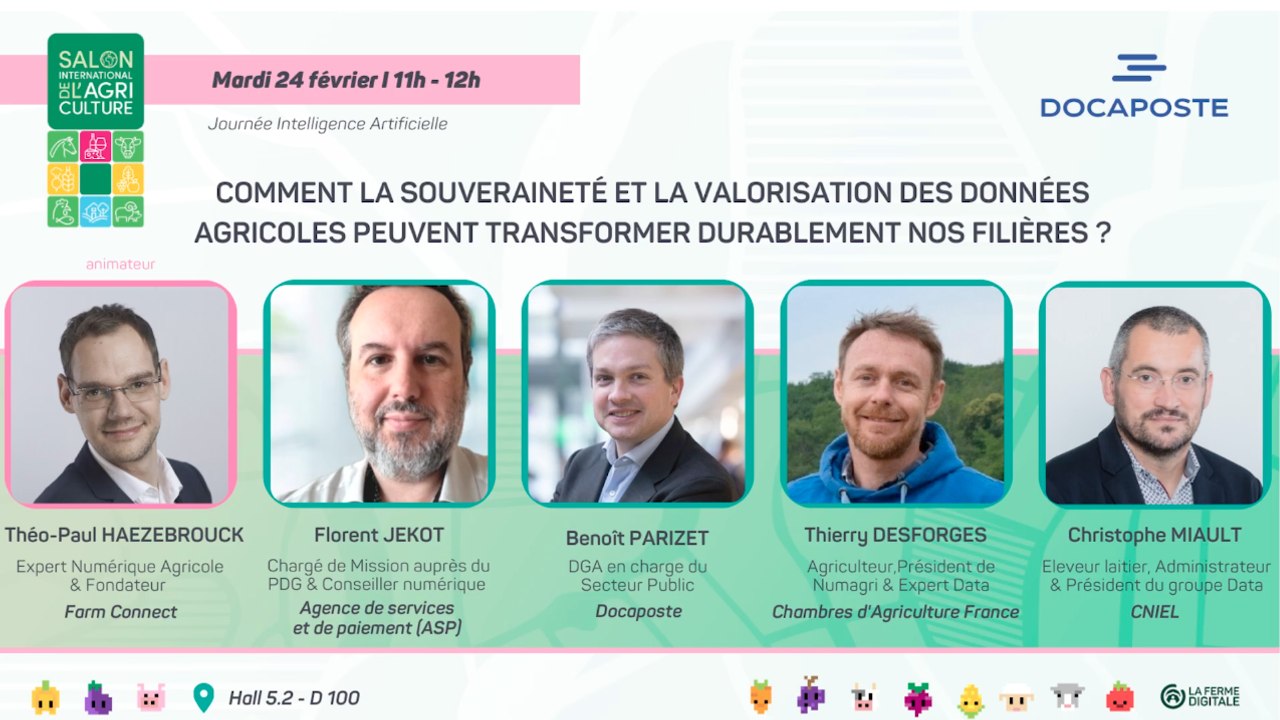 Conférence SIA 2026 : comment la souveraineté et la valorisation des données agricoles peuvent transformer durablement nos filières ?
