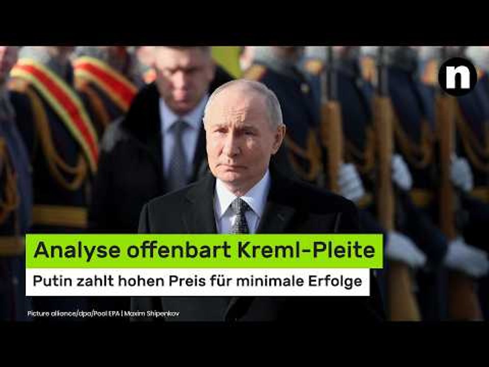 Analyse offenbart Kreml-Pleite - Putin zahlt hohen Preis für minimale Erfolge