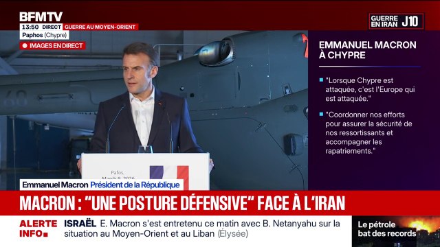 Emmanuel Macron: Nous sommes en train de mettre en place une mission purement défensive (...) pour rouvrir le détroit d'Ormuz