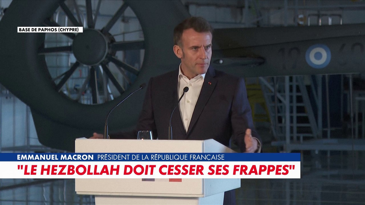 Emmanuel Macron : «Nous mobilisons 8 frégates, 2 porte-hélicoptères amphibie et notre porte-avions»