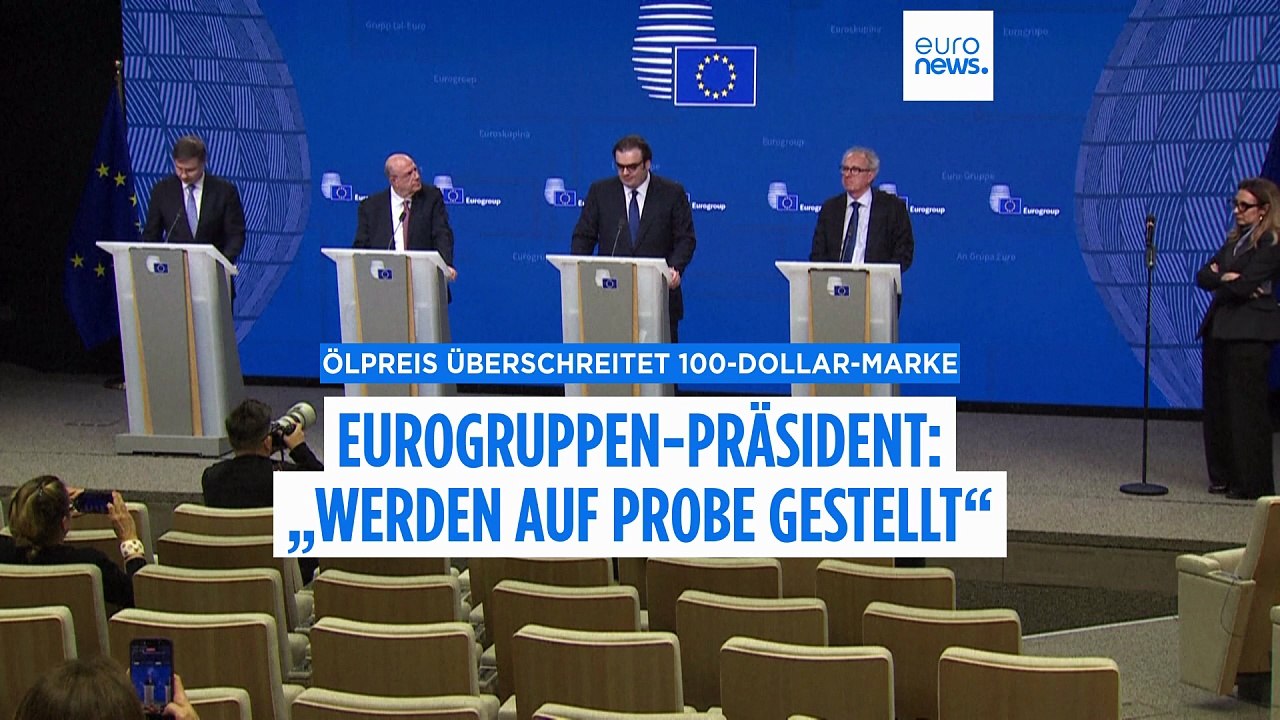 Eurogruppe-Präsident über Ölpreis: 'Wir werden auf die Probe gestellt'