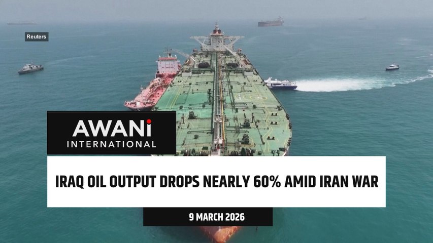 Iraq oil output drops nearly 60% amid Iran war