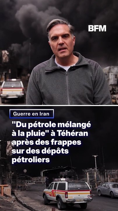 Guerre en Iran: d'épaisses fumées noires à Téhéran après les frappes contre des sites pétroliers