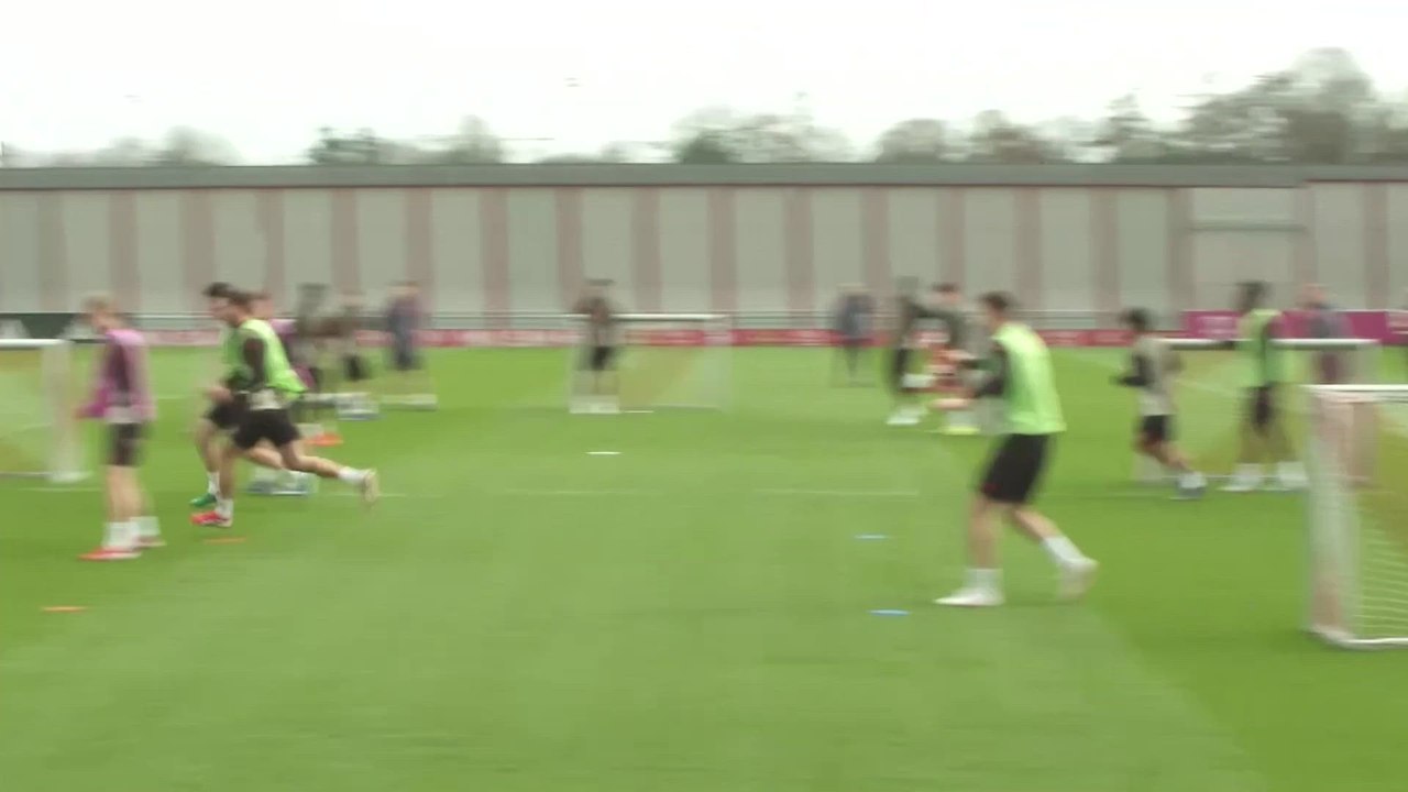 TRAINING des FC BAYERN vor dem CHAMPIONS-LEAGUE-SPIEL