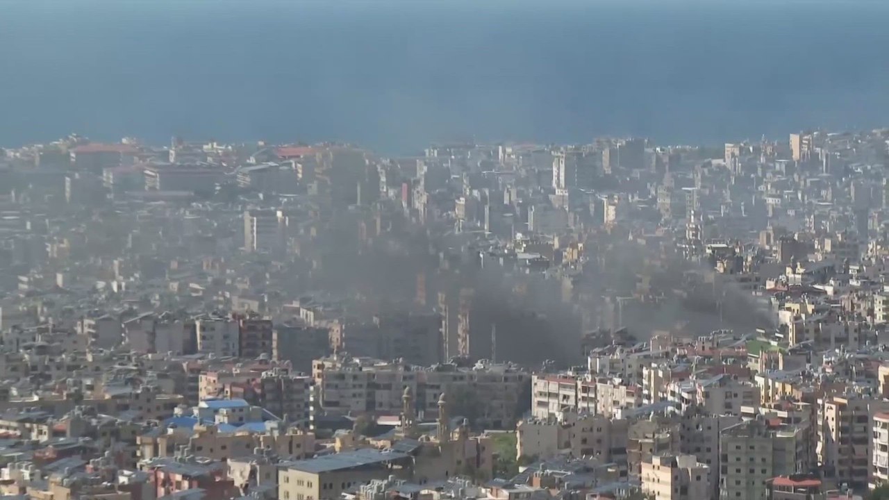 Shocking Footage: Missile Strikes Beirut Seconds After Plane Takes Off