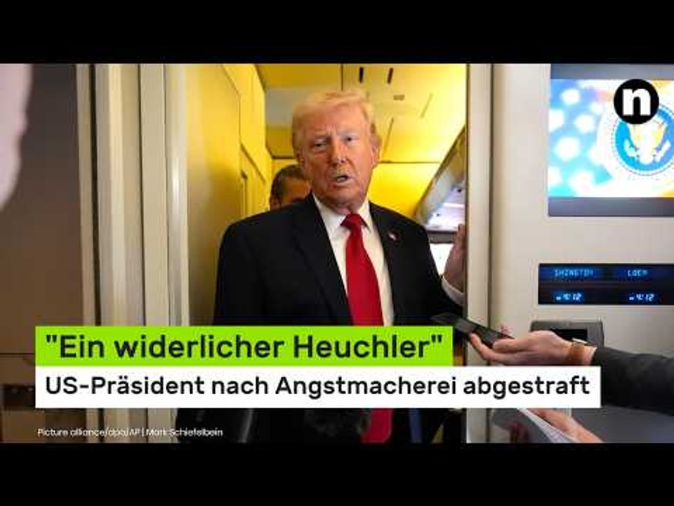 'Ein widerlicher Heuchler' - US-Präsident nach Angstmacherei abgestraft
