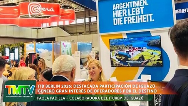 ITB Berlin 2026: Destacada participación de Iguazú generó gran interés de operadores por el destino