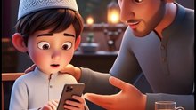 Father And Cute Baby Boy In Ramadan