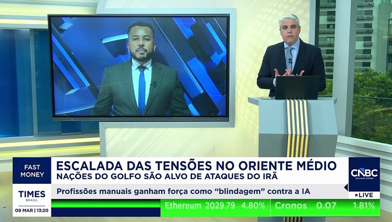 Irã amplia ataques no Golfo, atinge Bahrein e pressiona mercado de petróleo; Renan de Souza analisa