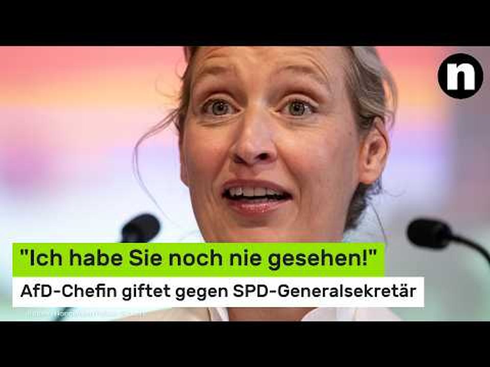 Nach Landtagswahl: "Ich habe Sie noch nie gesehen!" AfD-Chefin giftet gegen SPD-Generalsekretär