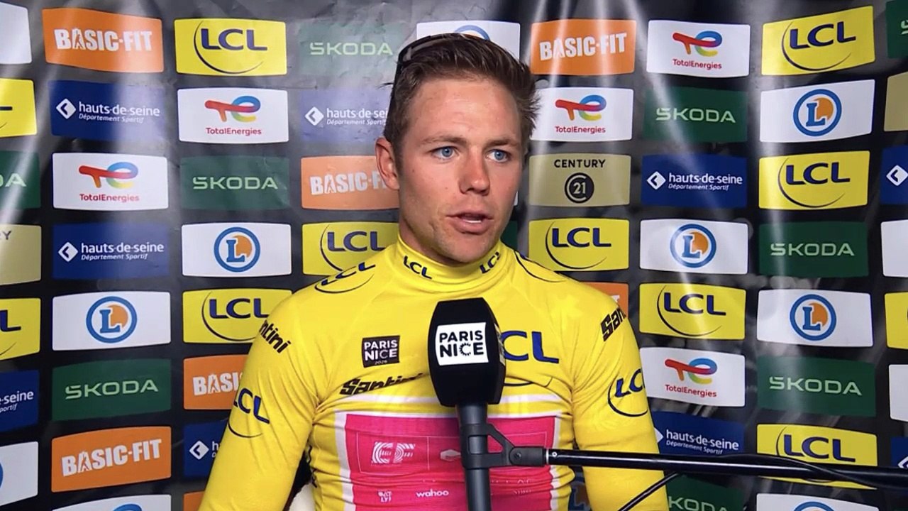 Paris-Nice 2026 - Luke Lamperti : "Je voulais gagner, mais c'est bien de garder le maillot jaune"