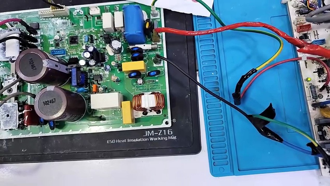 #1120 Haier Dc inverter ac F1 E7 error outdoor pcb Dc inverter ac pcb graphic diagram course Babar