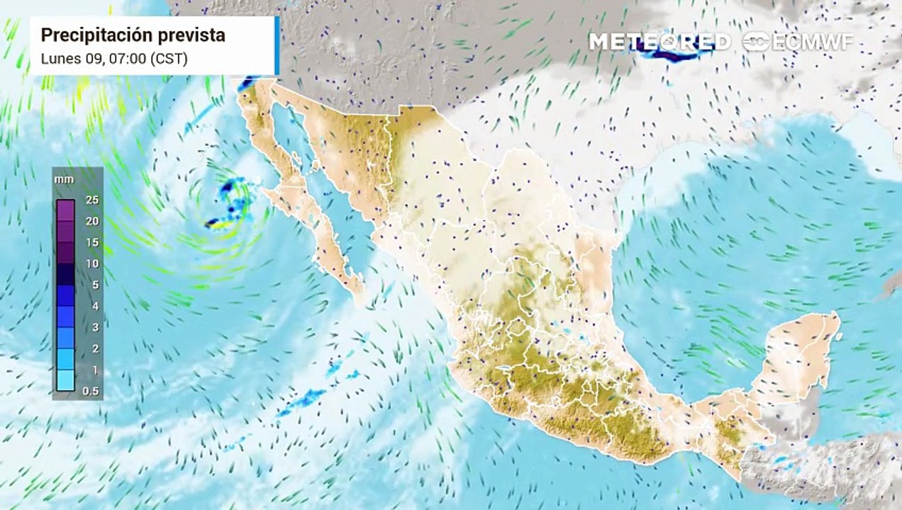 Pronóstico agrometeorológico semanal para México del 9 al 15 de Marzo