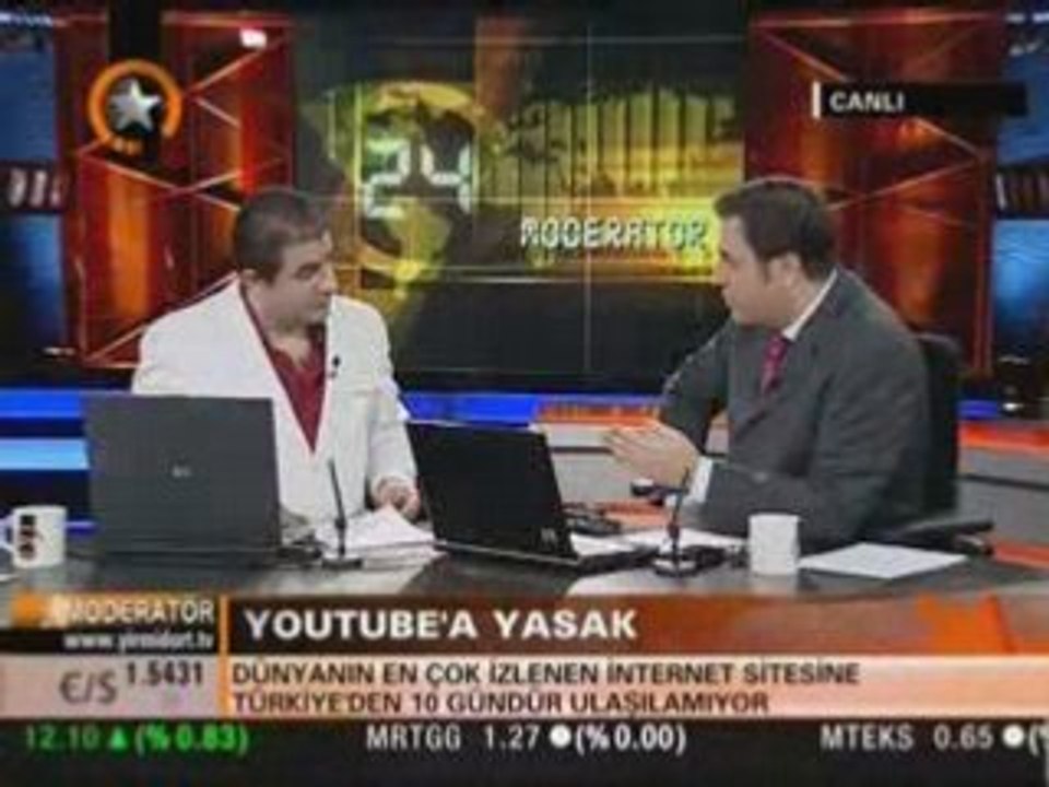 Atif Unaldi @ Haber 24 TV .. Youtube'un kapatılması 1/3