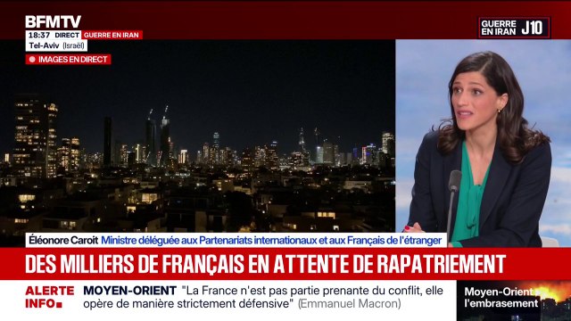 Guerre au Moyen-Orient: On appelle les Français à s'informer auprès des consulats et des ambassades , explique Éléonore Caroit, ministre déléguée aux Français de l'étranger