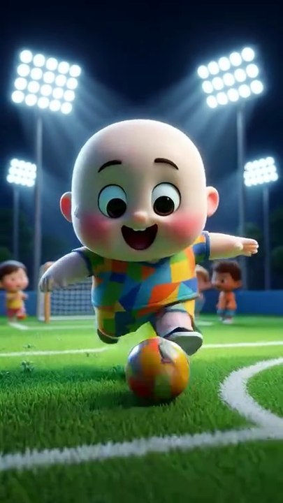Maze Playing Football with Cute Happy Moves ⚽😄 | Funny Animation Video