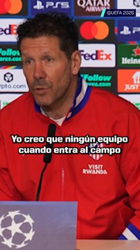 La crítica de Simeone a la prensa: No somos favoritos en Champions