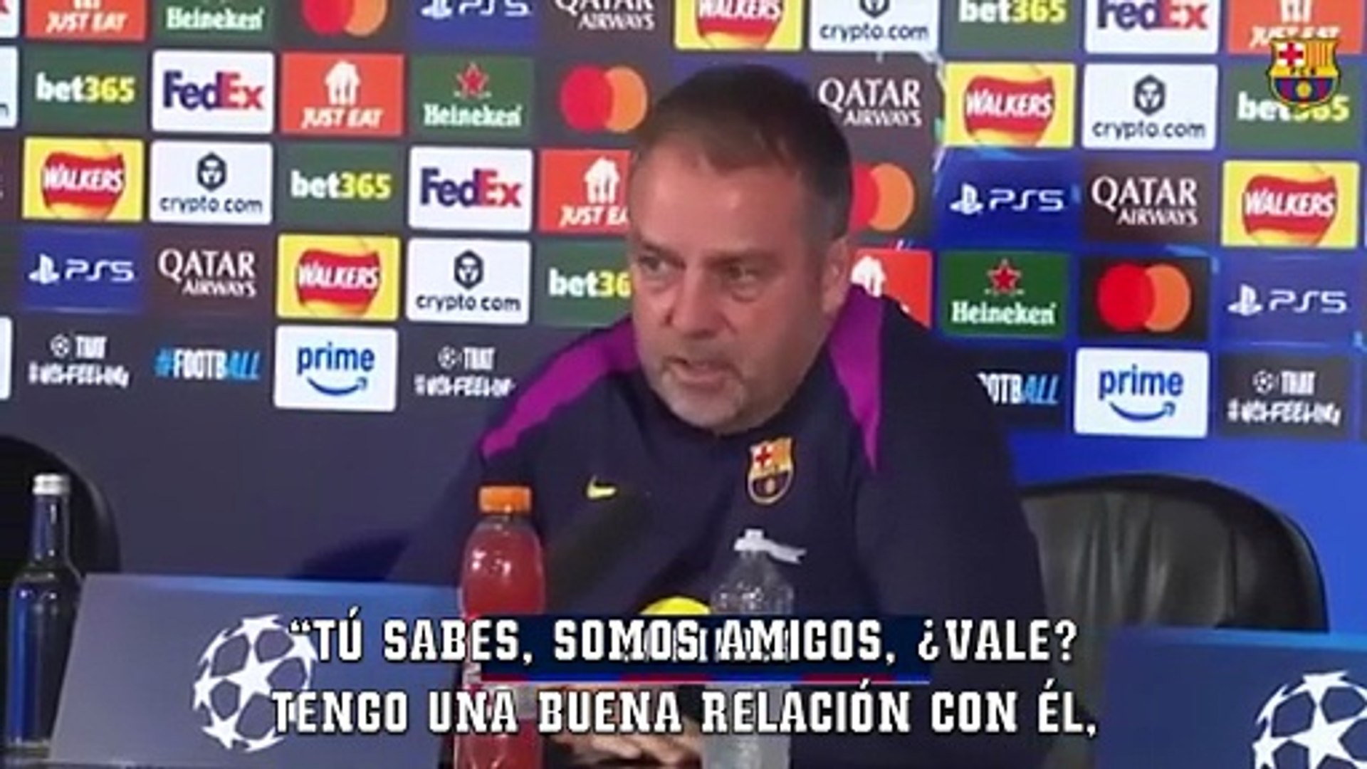 Flick: "Es Xavi quien debe responder si era el momento para hablar"