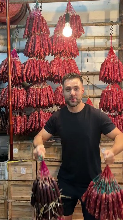 Inside a Chinese Sausage Shop