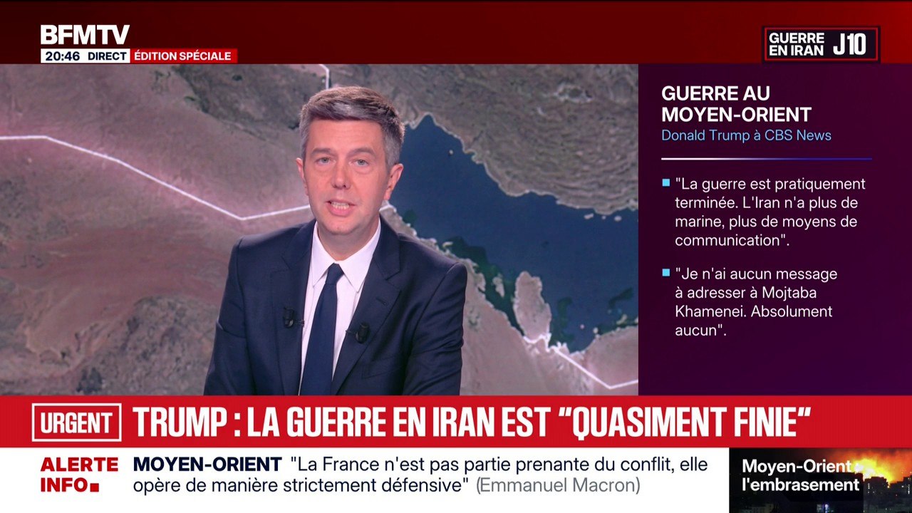 Les cours du pétrole baissent après que Donald Trump ait affirmé que la guerre en Iran était "quasiment finie"