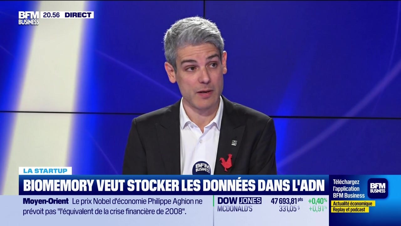 Erfane Arwani (Biomemory) : Biomemory veut stocker les données dans l'ADN - 09/03