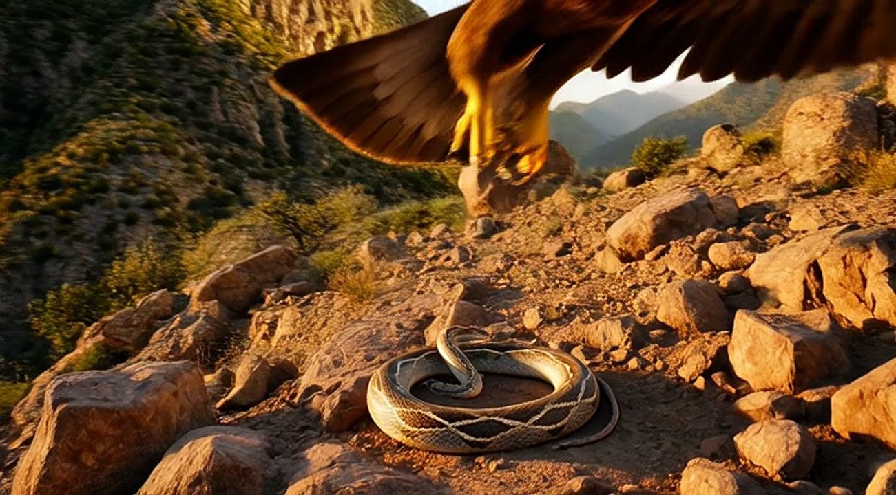 Eagle vs Snake – Sky Predator Attack