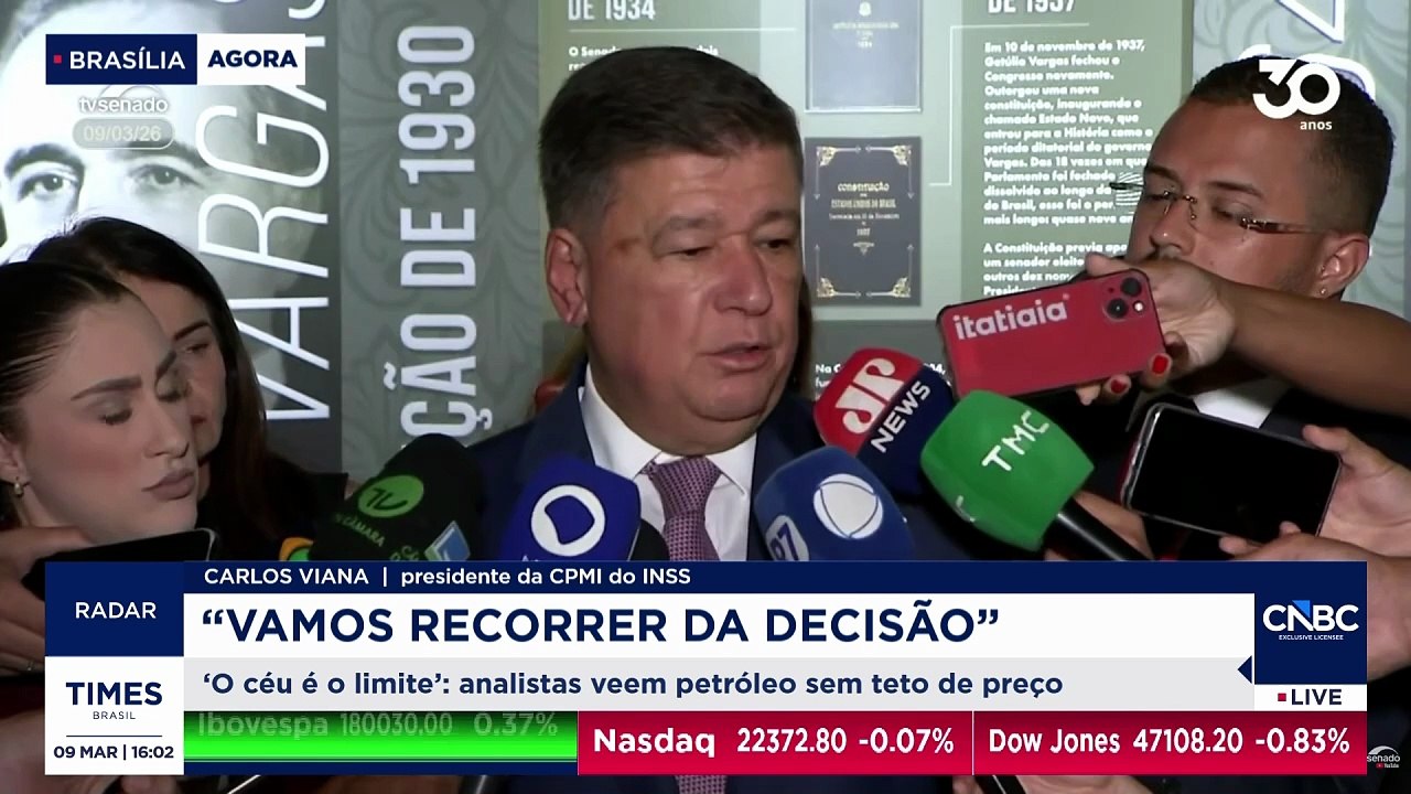 "Questão de honra": presidente da CPMI do INSS volta a cobrar depoimento de Daniel Vorcaro