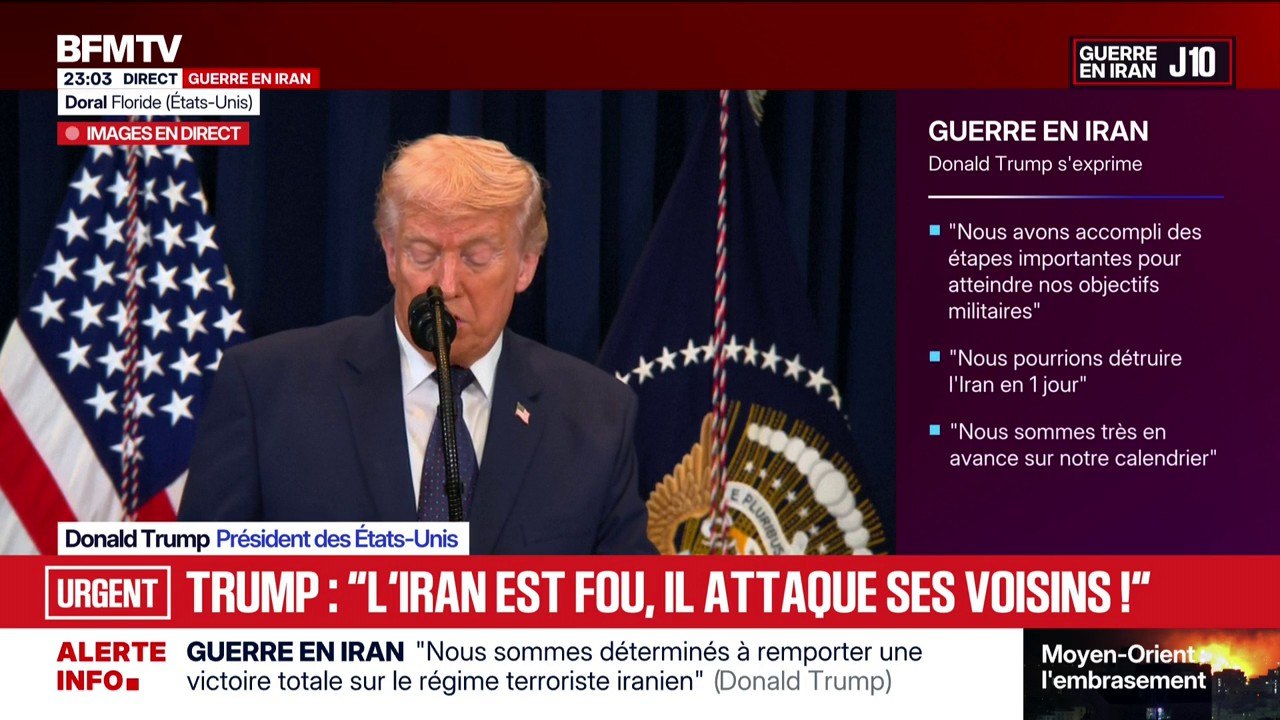 "La plupart des missiles" iraniens ont été détruits selon Donald Trump