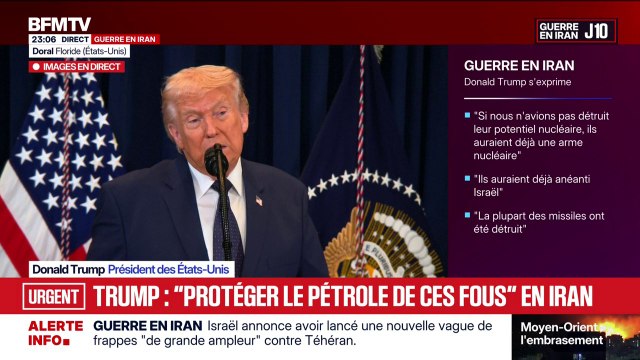 Donald Trump affirme que plus de 5000 missiles ont été tirés par l'Iran sur les Émirats arabes unis