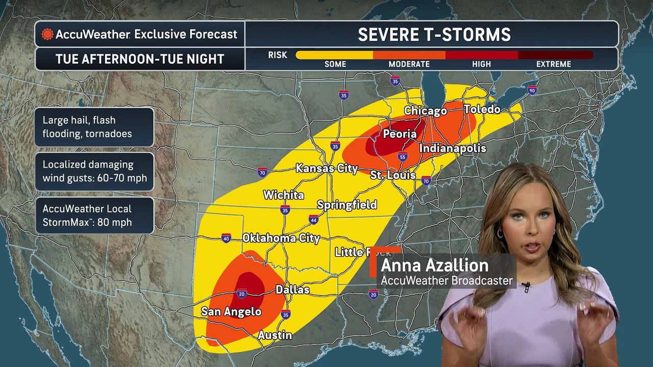 Midweek severe storms to bring serious tornado threat
