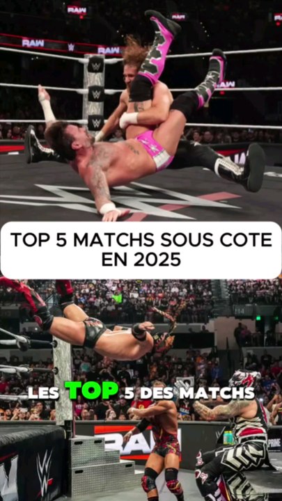 5 matchs sous côté en 2025 à la WWE ! #catch #wwe
