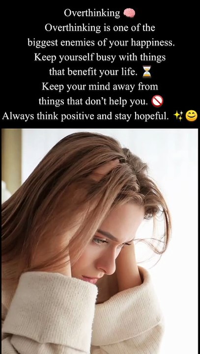 Stop Overthinking