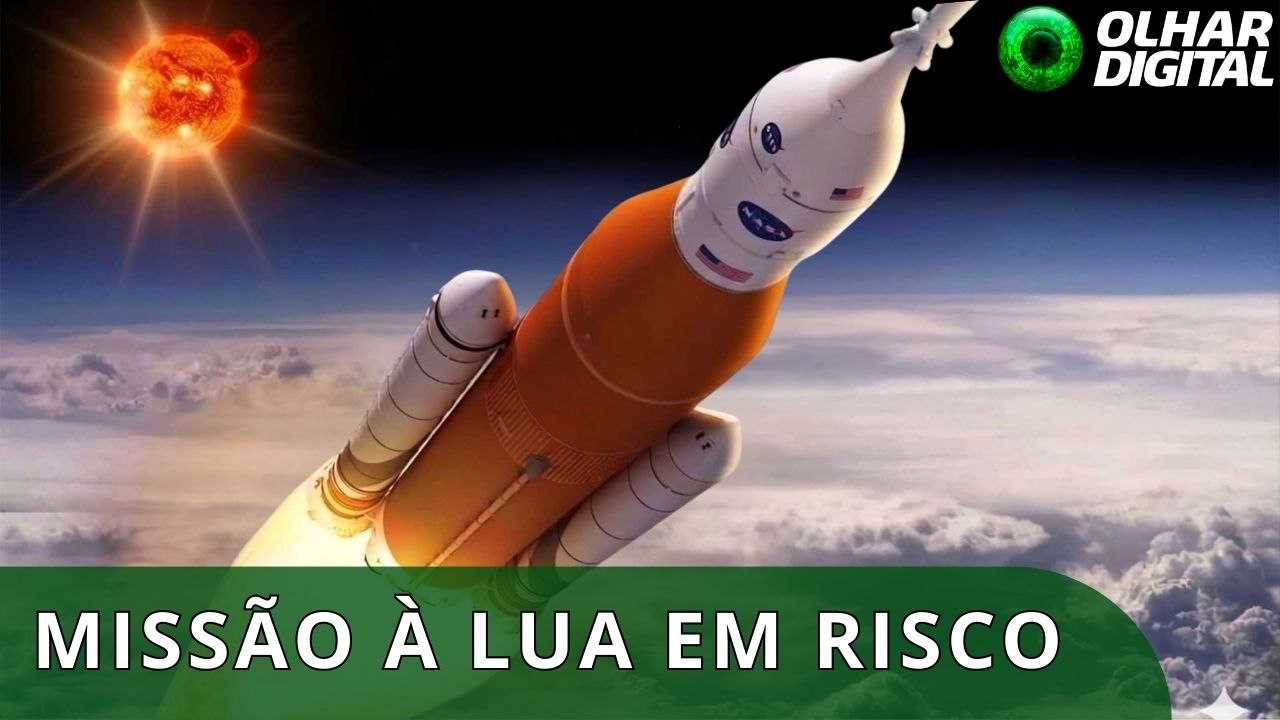 Sol pode adiar lançamento da missão Artemis 2 à Lua