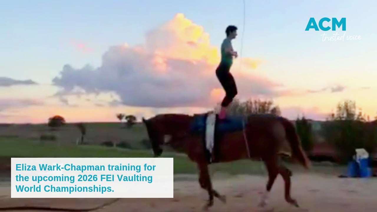 Eliza Wark-Chapman prepares for the 2026 FEI Vaulting World Championships