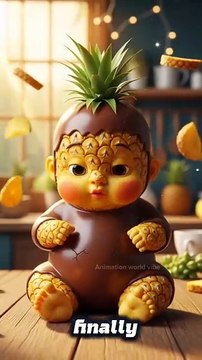 🍫 3 Chocolate Fruit Babies Break Free! 🥭🍍🥝 Cute ASMR | ai asmr #shorts #asmr #oddlysatisfying