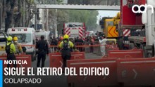 Cuerpos de emergencia laboran en la calzada San Antonio Abad tras colapso de edificio