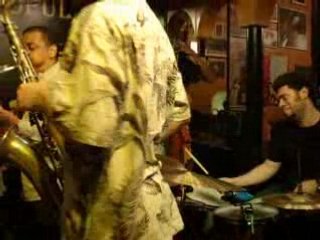 Jazz Jam (Drum solo and brass) at Cafe Populart, Gijon