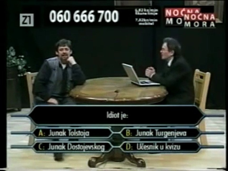 Noćna mora - Jaran Milijunaš "Idiot je"