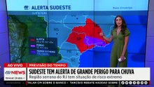 Previsão do Tempo: Inmet emite alerta de "Grande Perigo" para chuvas extremas no Sudeste