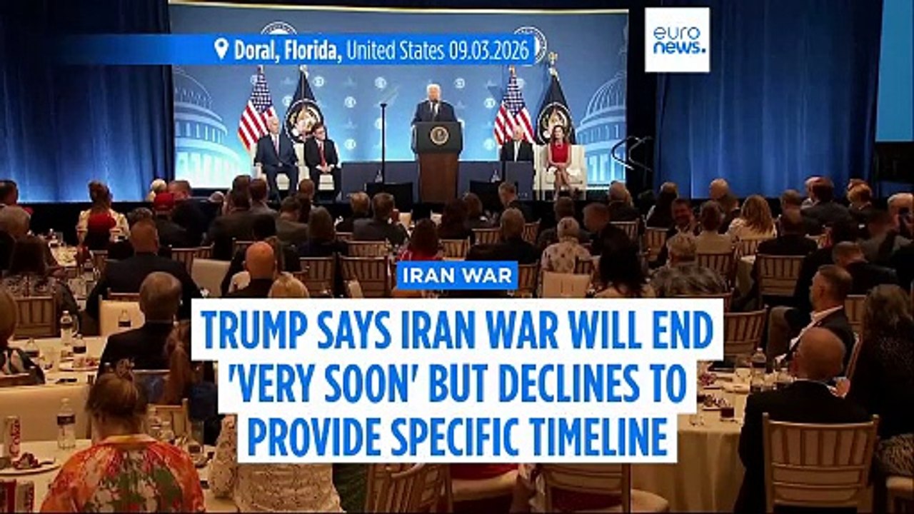 Trump says Iran war will be over 'very soon' but warns Tehran against further oil disruptions
