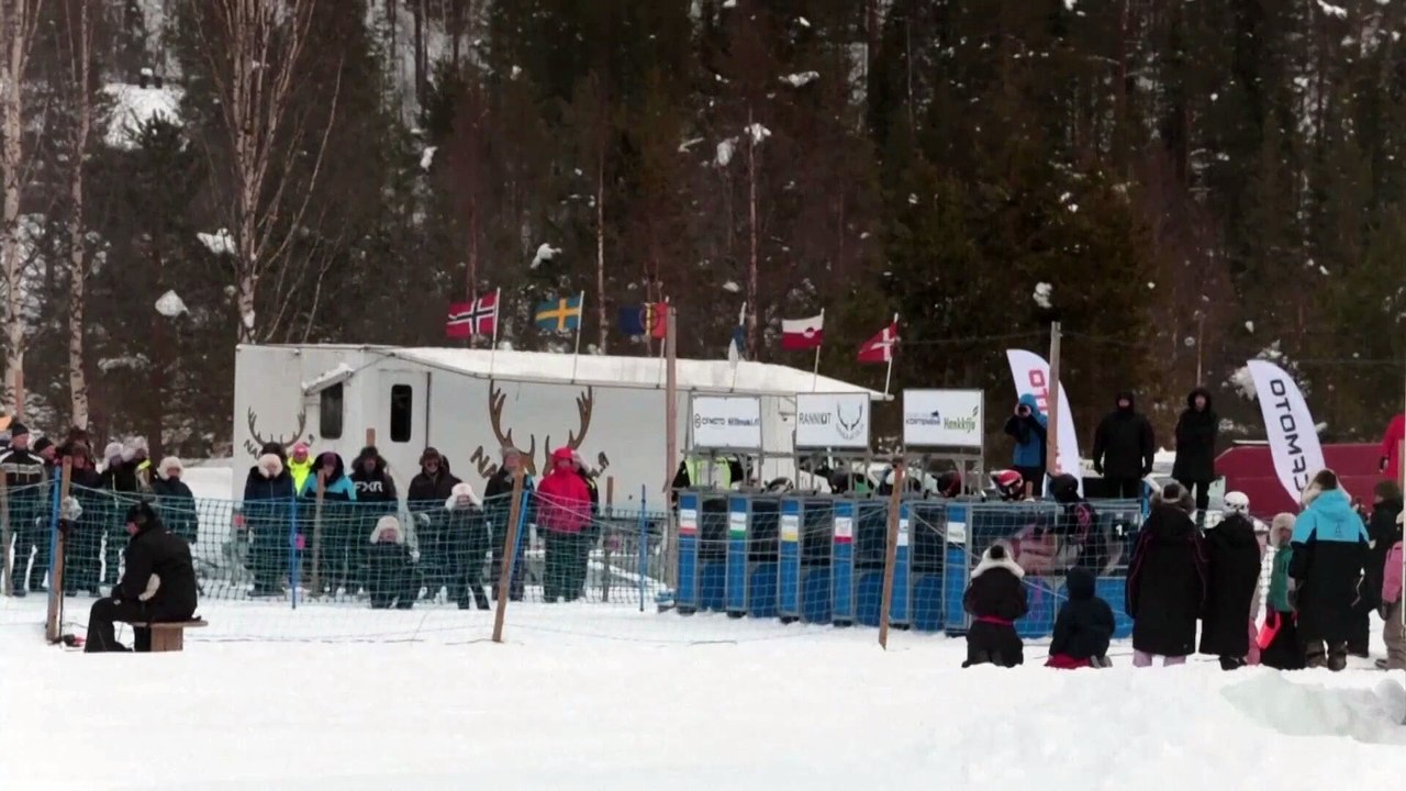 Rentier-Rennen locken Massen in Finnlands eisigen Norden an der russischen Grenze
