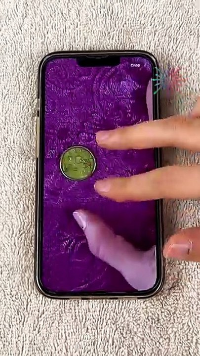 Coin trick for accurate nail sizing💅