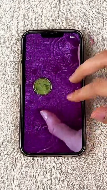 Coin trick for accurate nail sizing💅